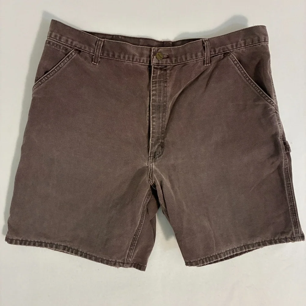 Vintage 90s Carhartt Carpenter Shorts Mens Size 42 (Fits 40) Union Made B24 BRG‎
